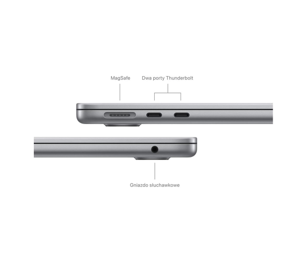 Apple MacBook Air M3/16GB/512/Mac OS Gwiezdna szarość 10R 36msc - 1228242 - zdjęcie 7